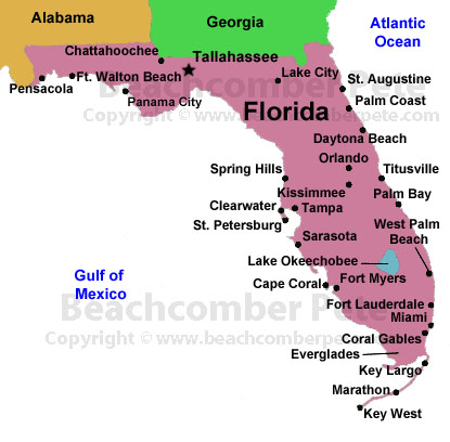 Map of Florida Map of Florida